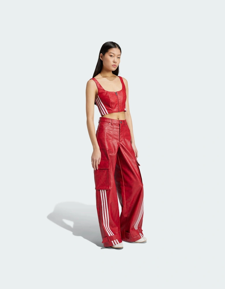 Adidas Adilenium Womens Season 3 Vintage Faux Leather Pants