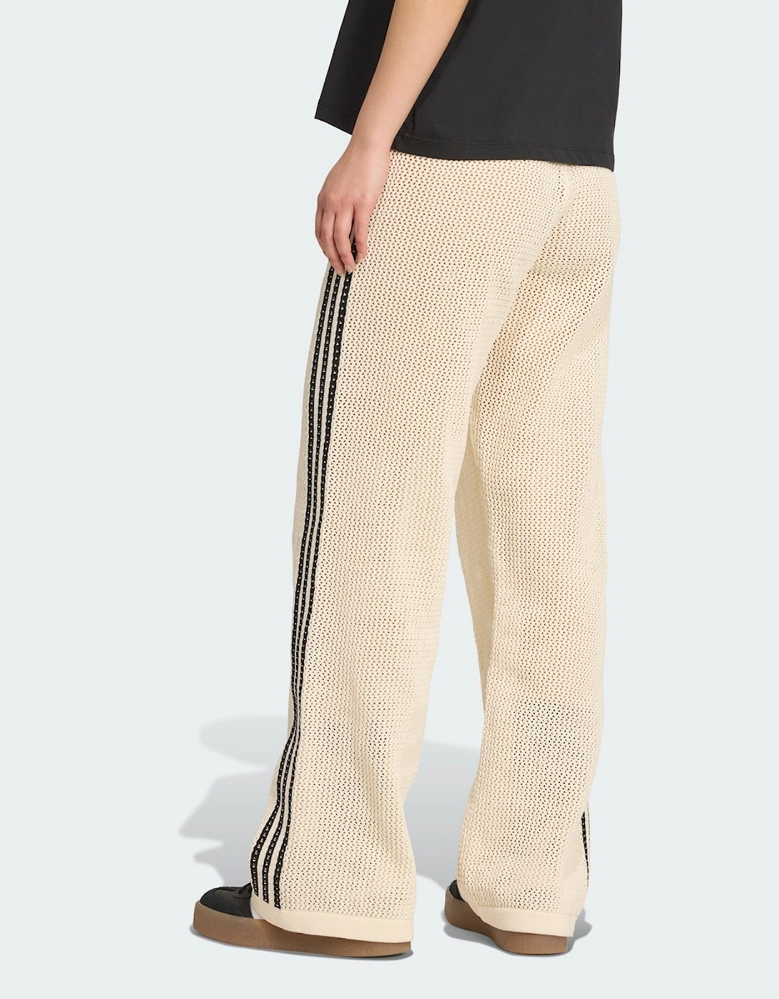 Adidas Originals Womens Premium Crochet Track Pants White