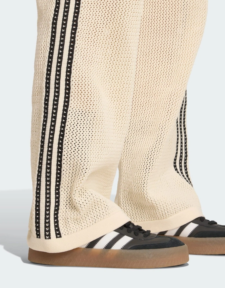 Adidas Originals Womens Premium Crochet Track Pants White