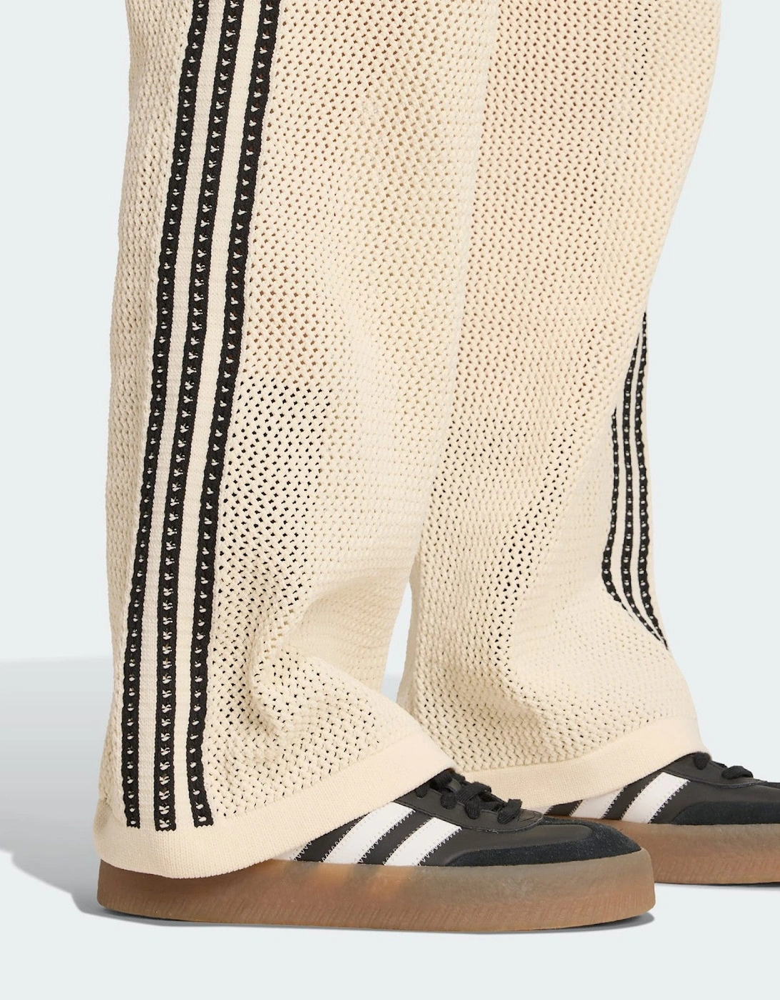 Adidas Originals Womens Premium Crochet Track Pants White
