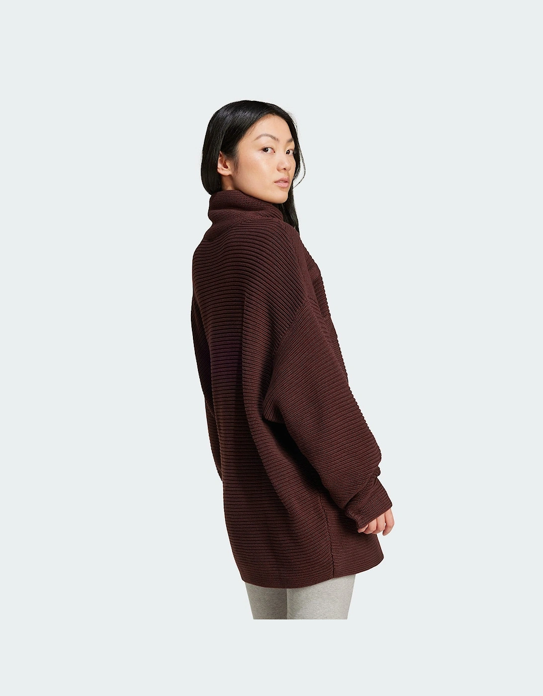 Adidas Originals Premium Oversized Knit Turtleneck Sweater