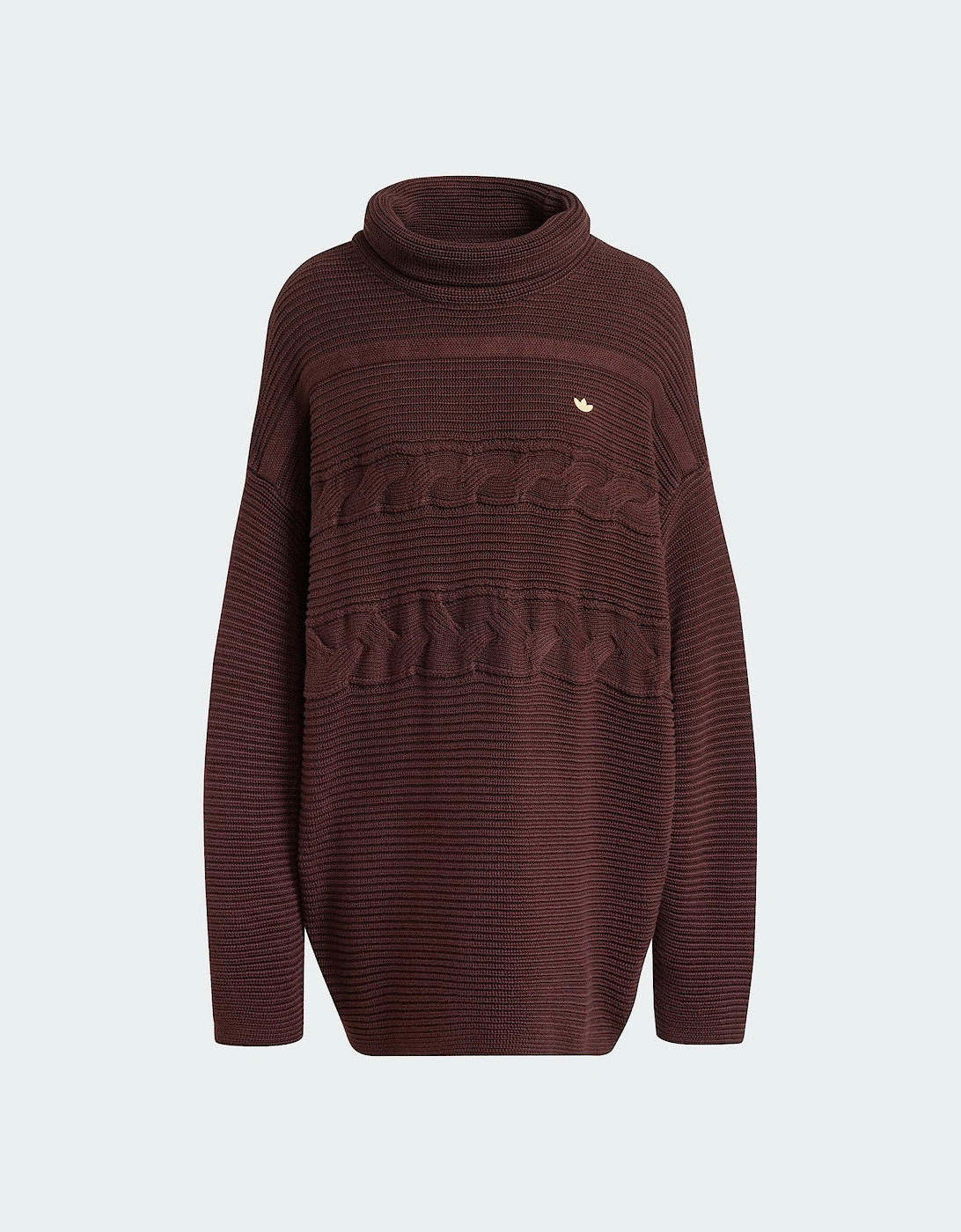 Adidas Originals Premium Oversized Knit Turtleneck Sweater