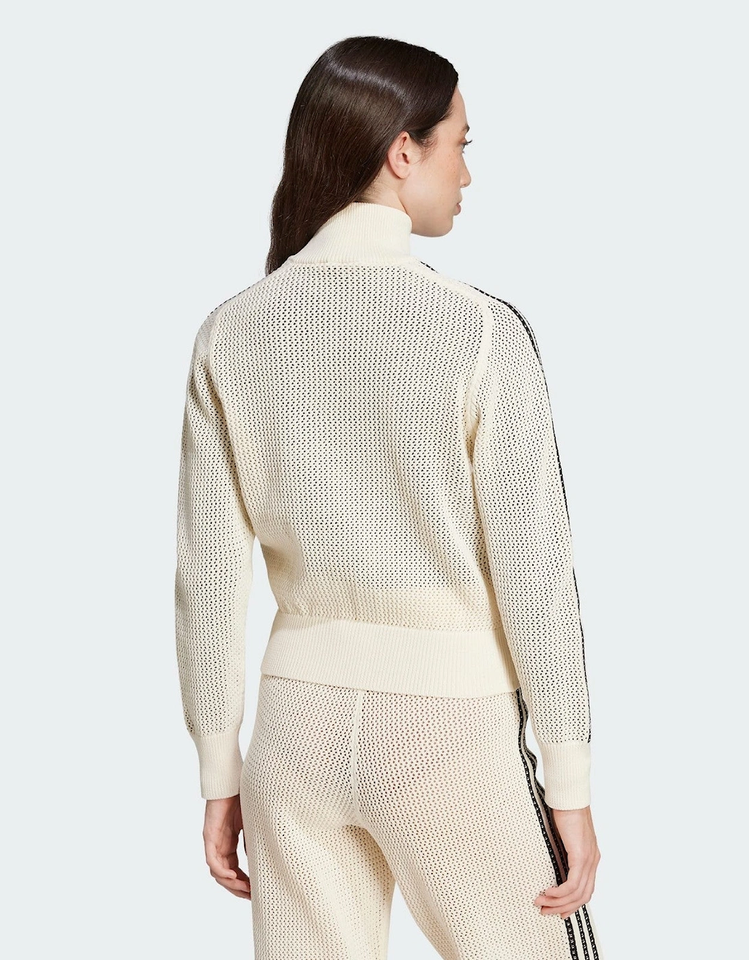 Adidas Originals Premium Crochet Track Top Womens White