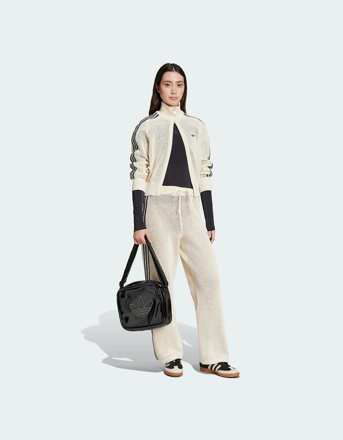 Adidas Originals Premium Crochet Track Top Womens White