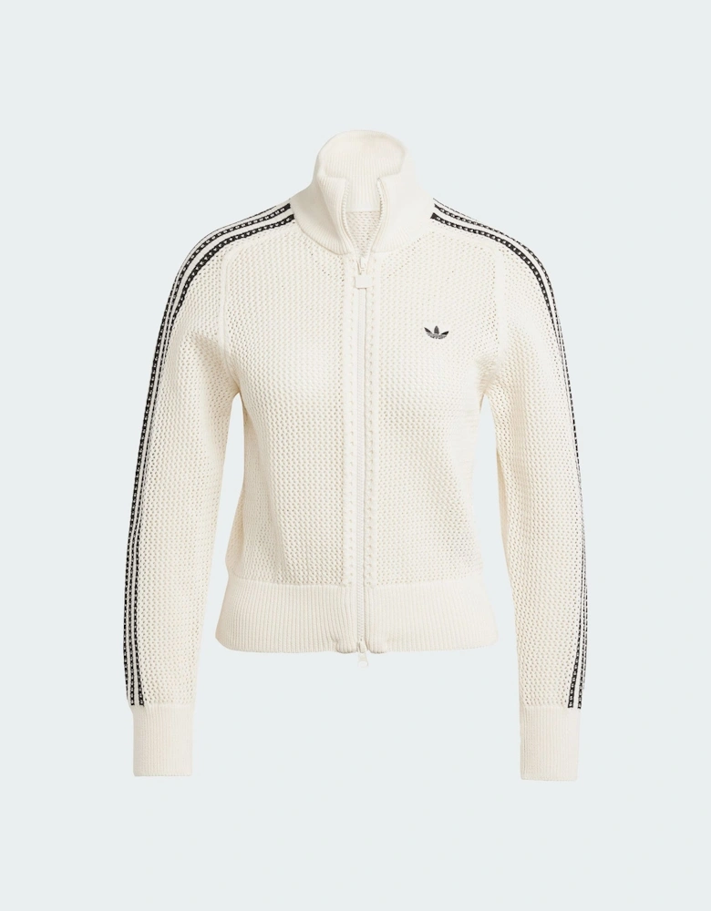 Adidas Originals Premium Crochet Track Top Womens White