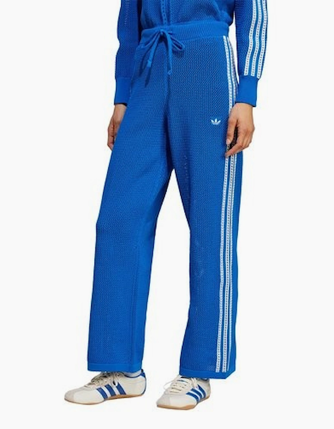 Adidas Originals Womens Premium Crochet Track Pants Blue