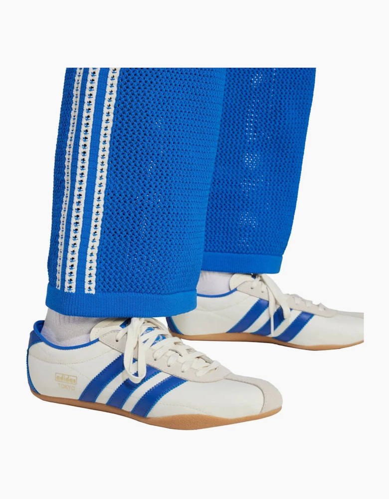 Adidas Originals Womens Premium Crochet Track Pants Blue