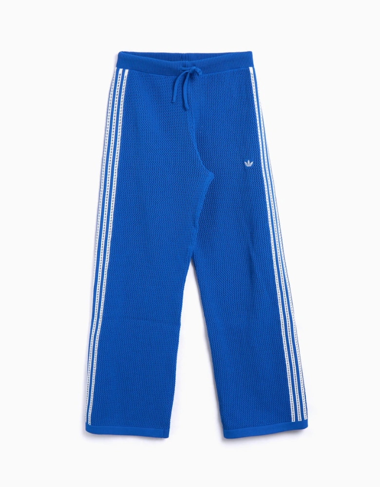 Adidas Originals Womens Premium Crochet Track Pants Blue