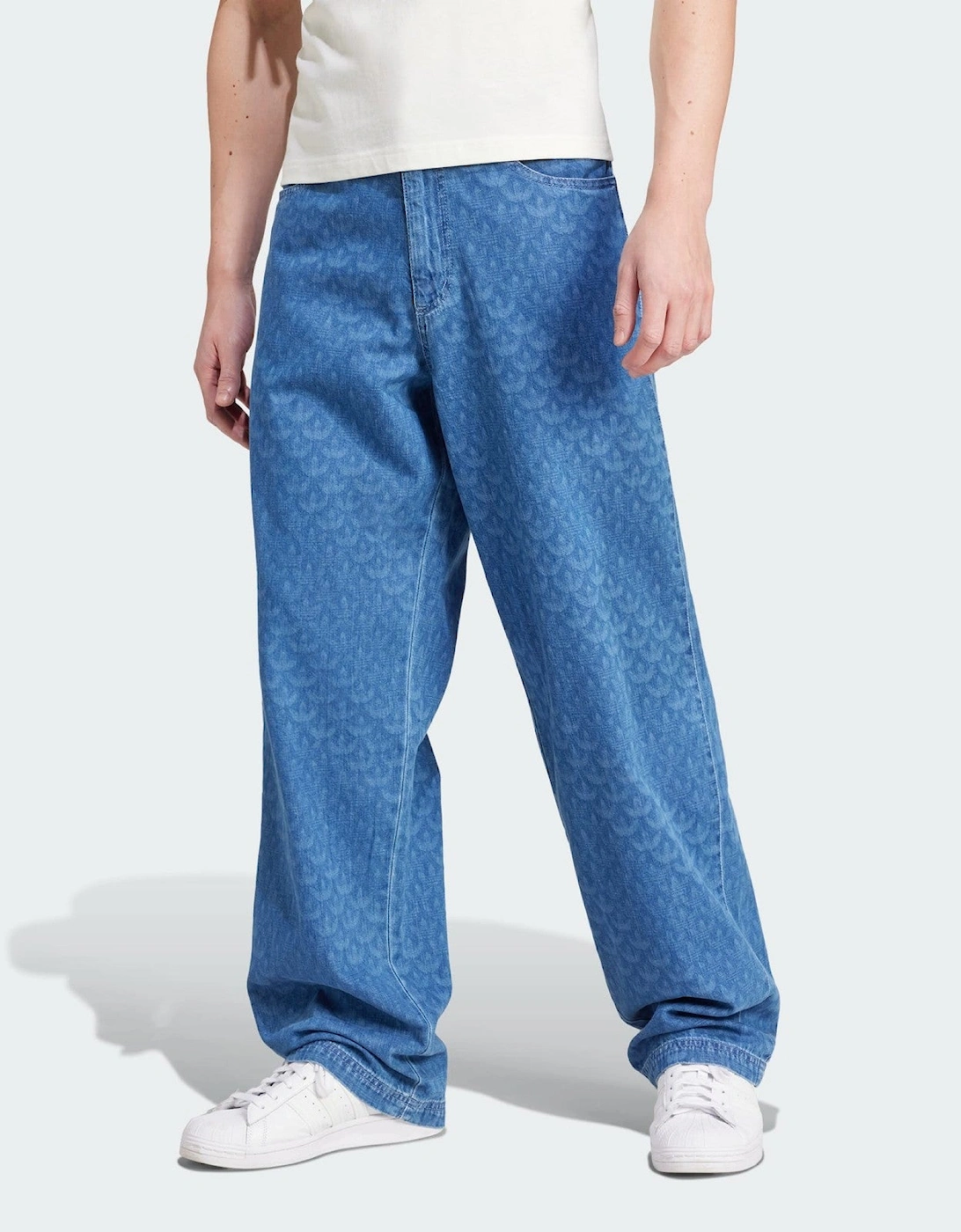 Adidas Originals Denim Monogram Mens Jeans