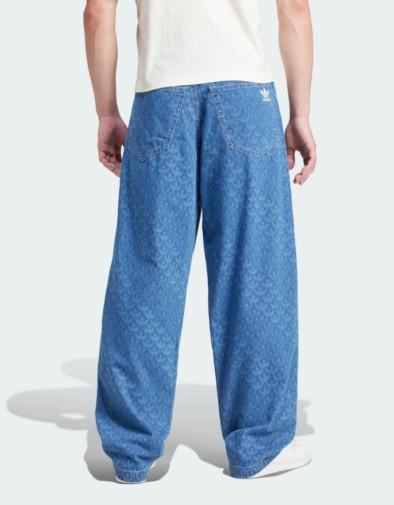 Adidas Originals Denim Monogram Mens Jeans