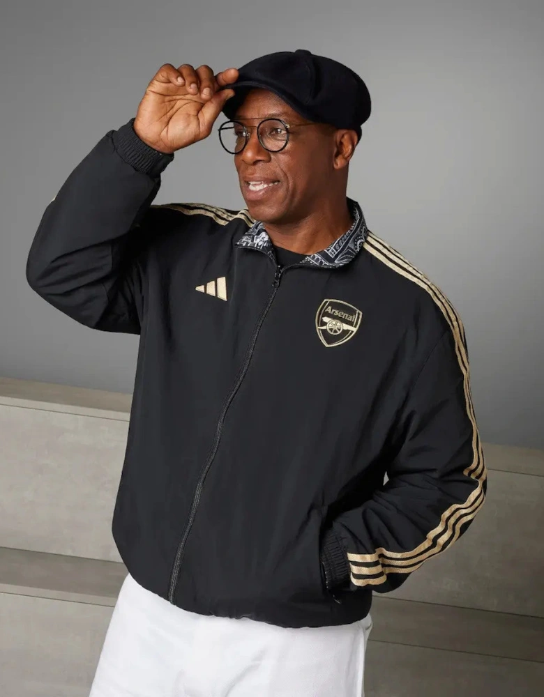 Adidas Arsenal x Ian Wright Mens Reversible Anthem Jacket