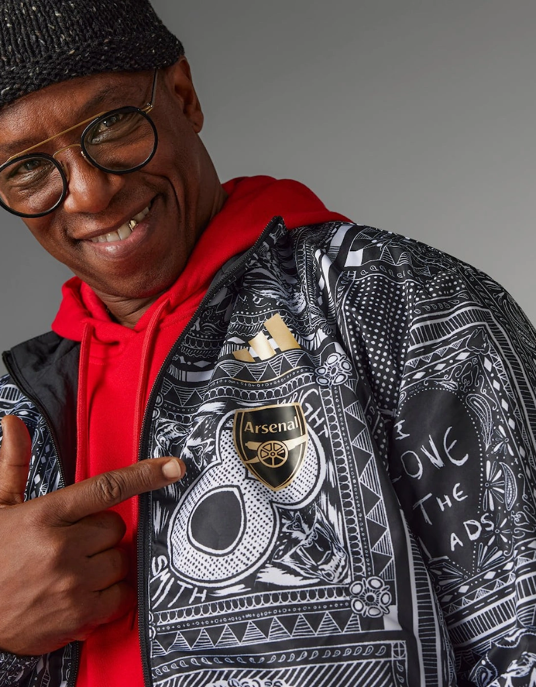Adidas Arsenal x Ian Wright Mens Reversible Anthem Jacket