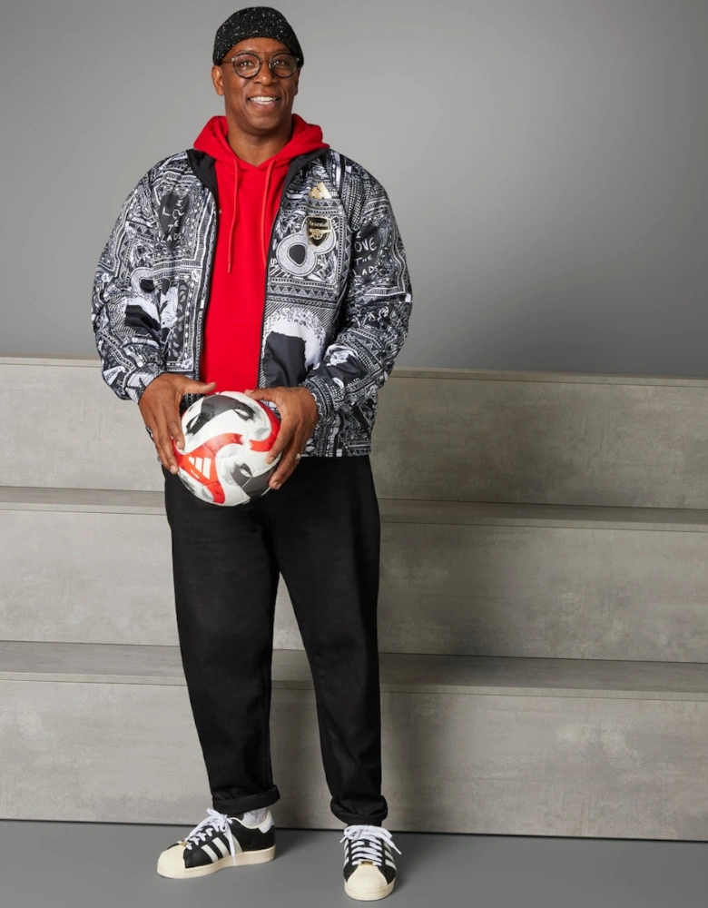 Adidas Arsenal x Ian Wright Mens Reversible Anthem Jacket