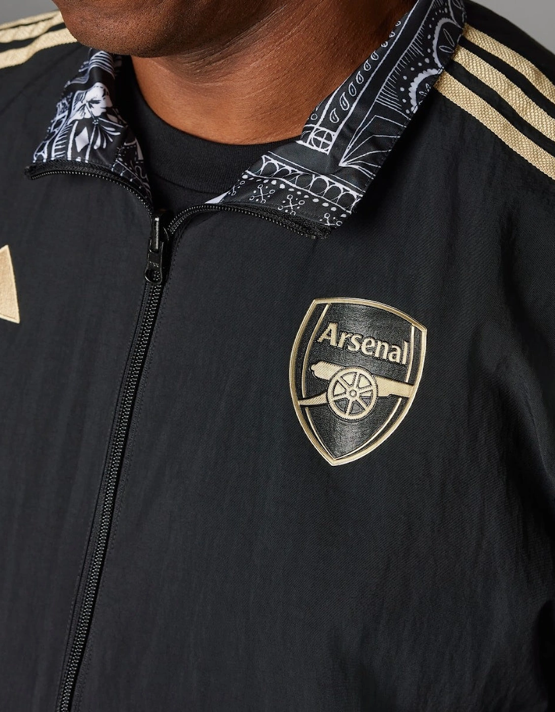 Adidas Arsenal x Ian Wright Mens Reversible Anthem Jacket