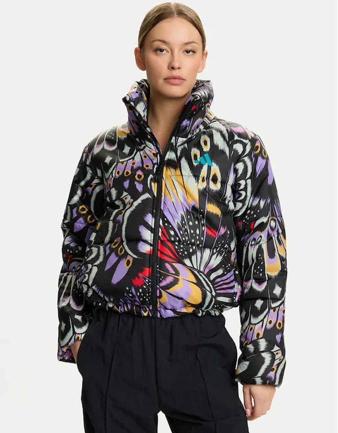 Adidas x FARM Rio Womens Quilted Puffer Jacket, 8 of 7