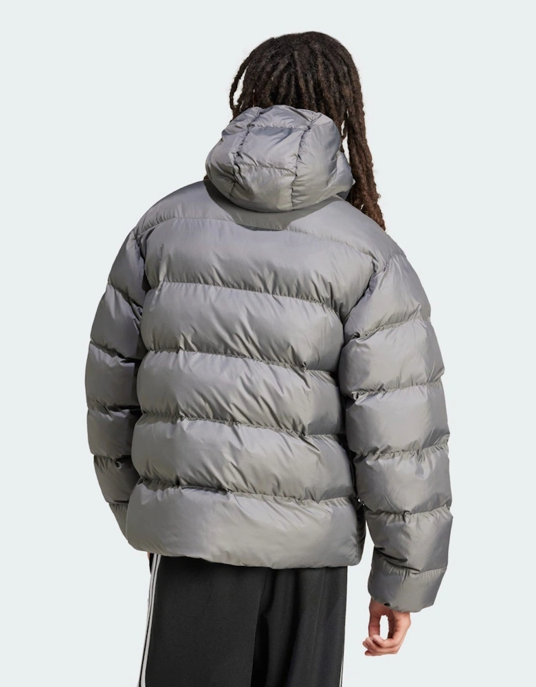 Adidas Originals Mens Tonal Hooded Puffer Jacket