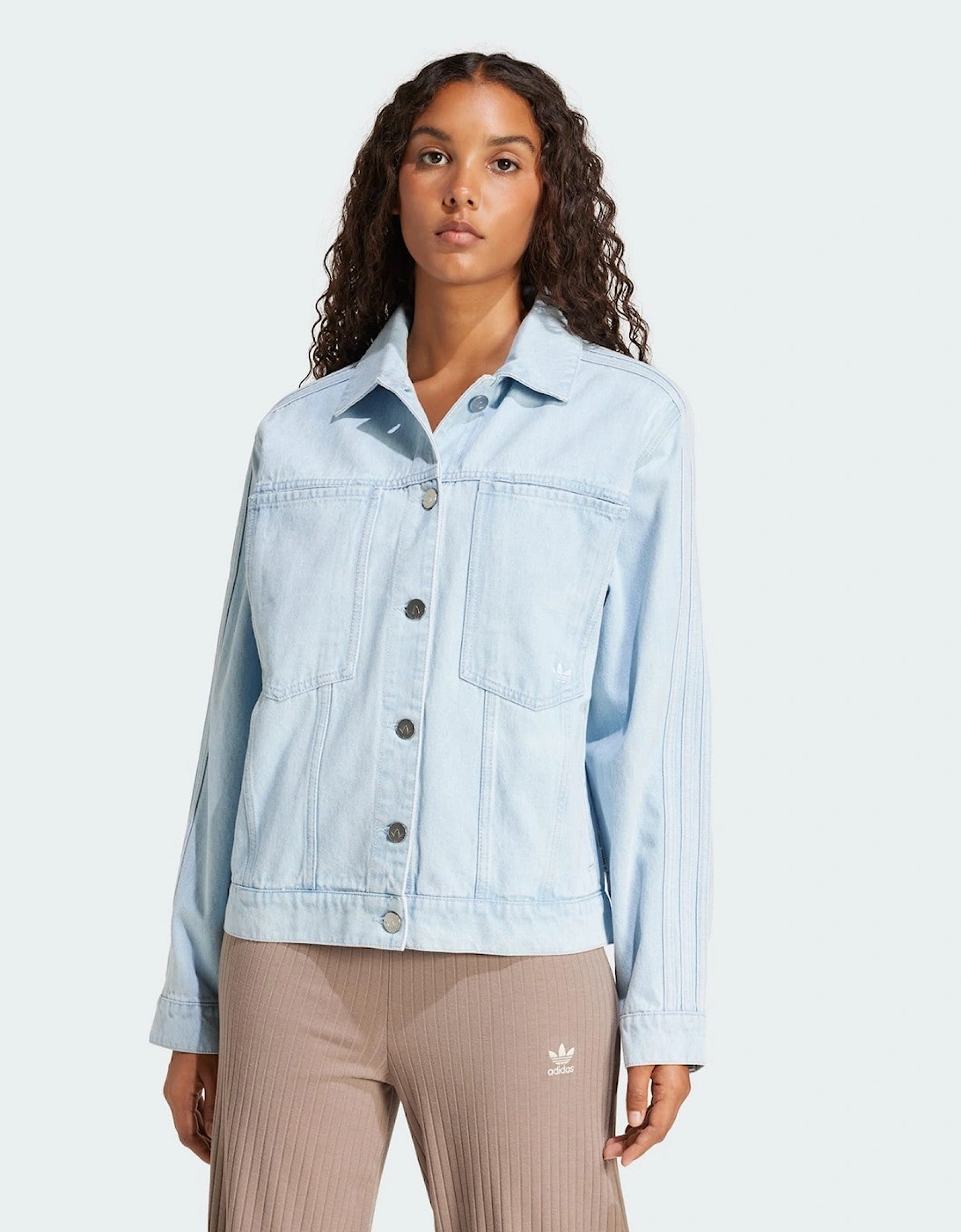 Adidas Originals Womens Premium Essentials Denim Jacket, 7 of 6