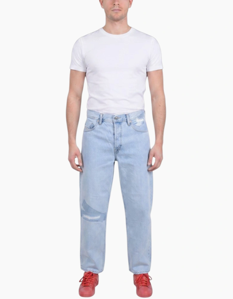 DIESEL Mens Denim Jeans Regular Fit Straight Cotton