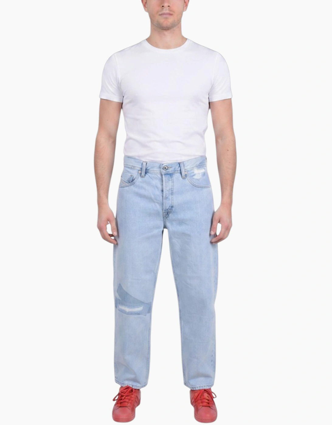 DIESEL Mens Denim Jeans Regular Fit Straight Cotton, 2 of 1