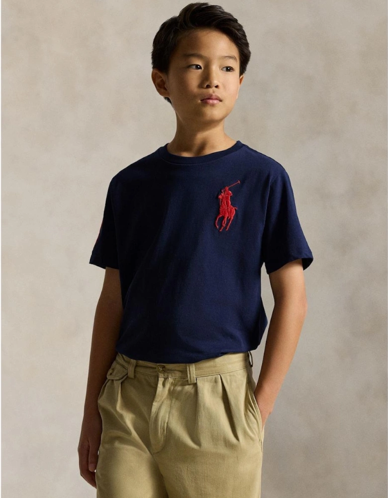 RALPH LAUREN NAVY S/S T SHIRT 32907039
