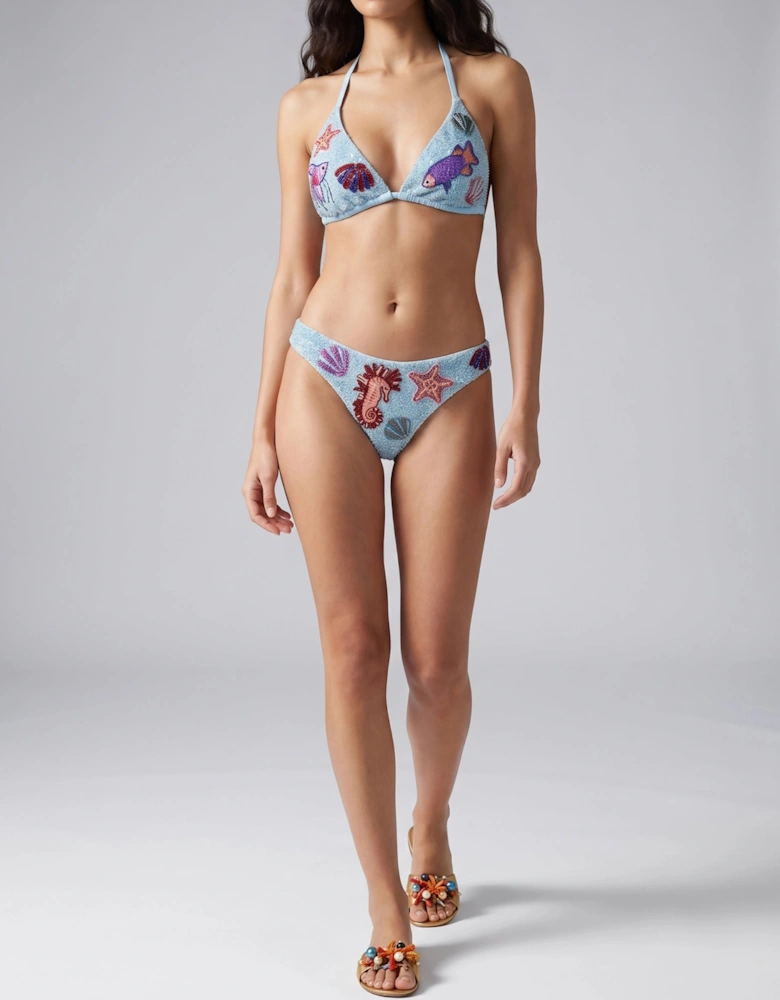 ????? Samaraa Blue Bikini Bottom