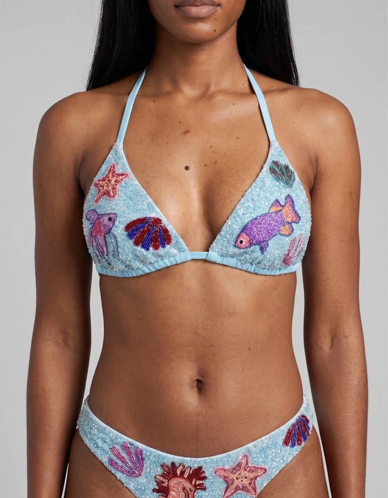 ????? Samaraa Blue Bikini Bottom