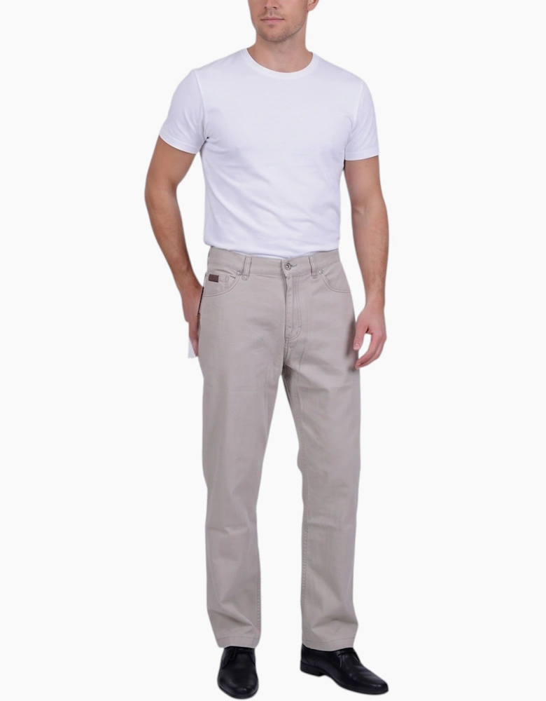 FARAH CLASSIC Mens Trousers Flat Straight Cotton