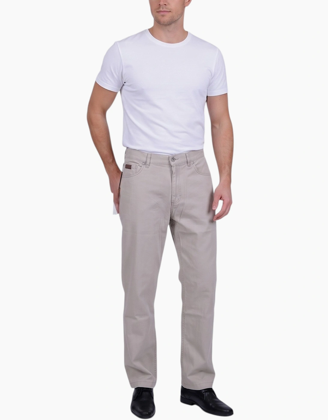 FARAH CLASSIC Mens Trousers Flat Straight Cotton