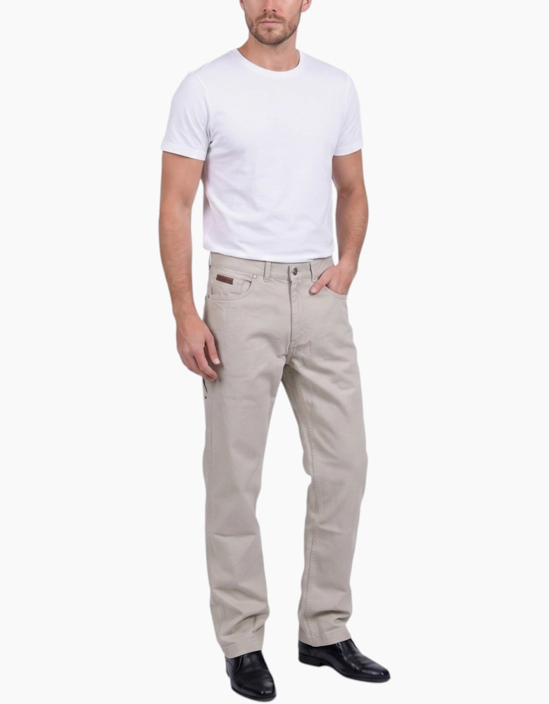 FARAH CLASSIC Mens Trousers Flat Cotton Twill