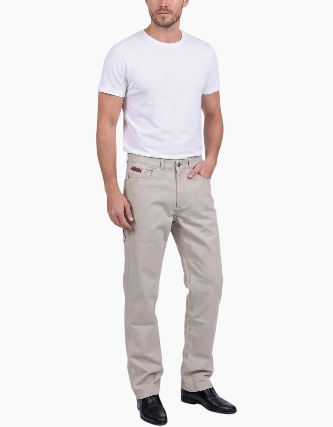 FARAH CLASSIC Mens Trousers Flat Cotton Twill