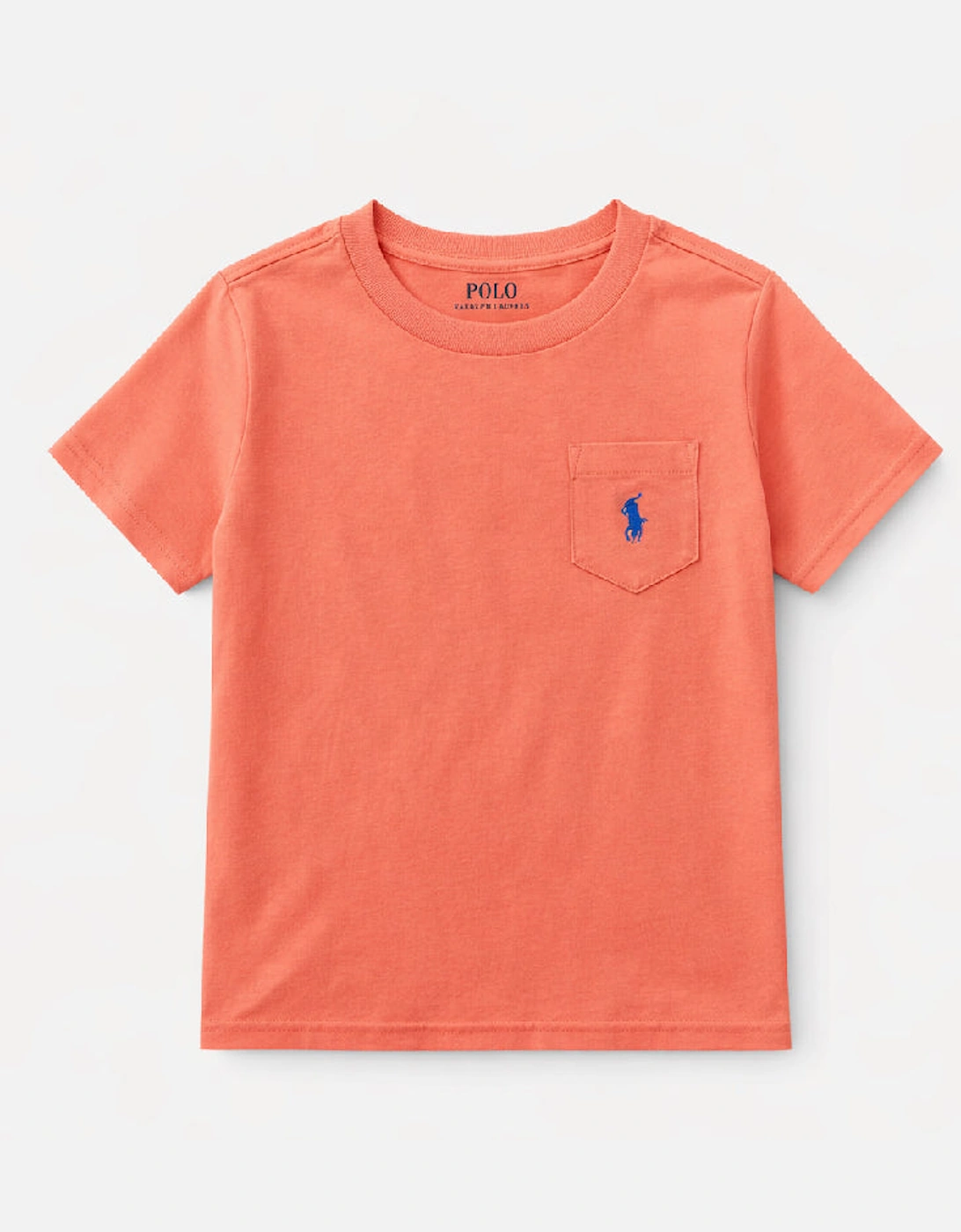 RALPH LAUREN PEACH TEEN POCKET T SHIRT 70333500