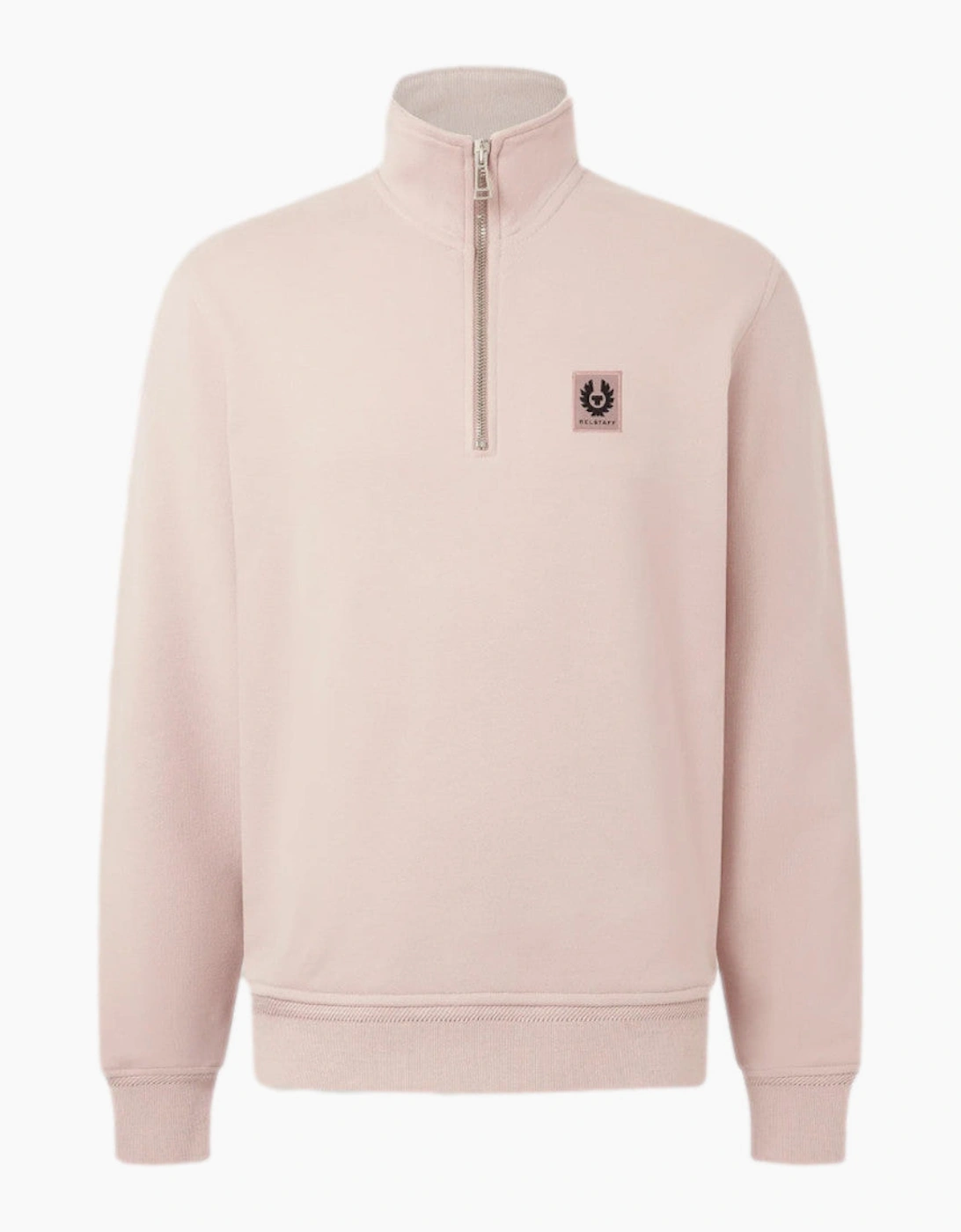 Belstaff Quarter Zip Sweatshirt A1-26 Dusk Pink