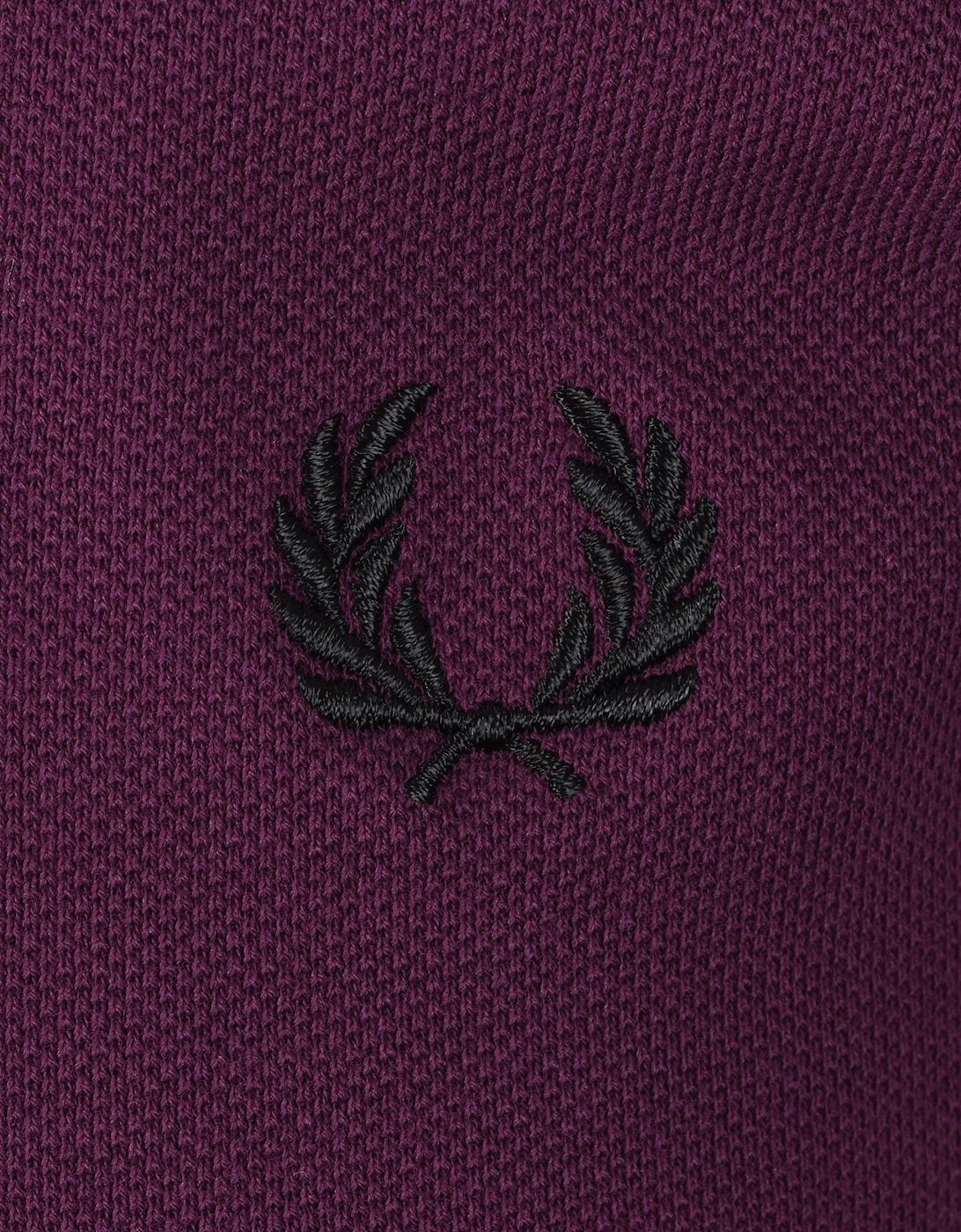 FRED PERRY TWIN TIPPED POLO SHIRT PLUM/BLACK