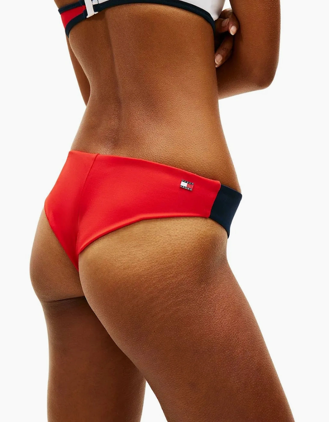 Core Flag Bandeau Bikini Top, Dark Night Navy