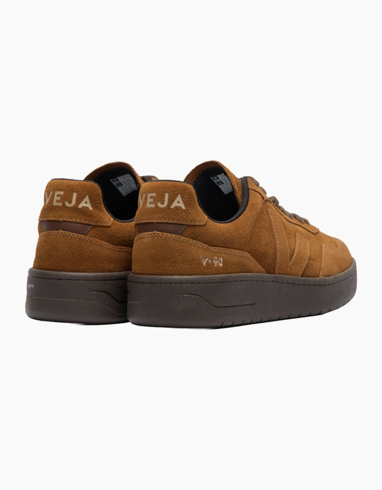 VEJA V-90 SUEDE TRAINER COGNAC/EAGLE