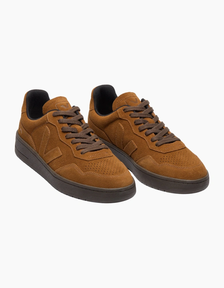 VEJA V-90 SUEDE TRAINER COGNAC/EAGLE