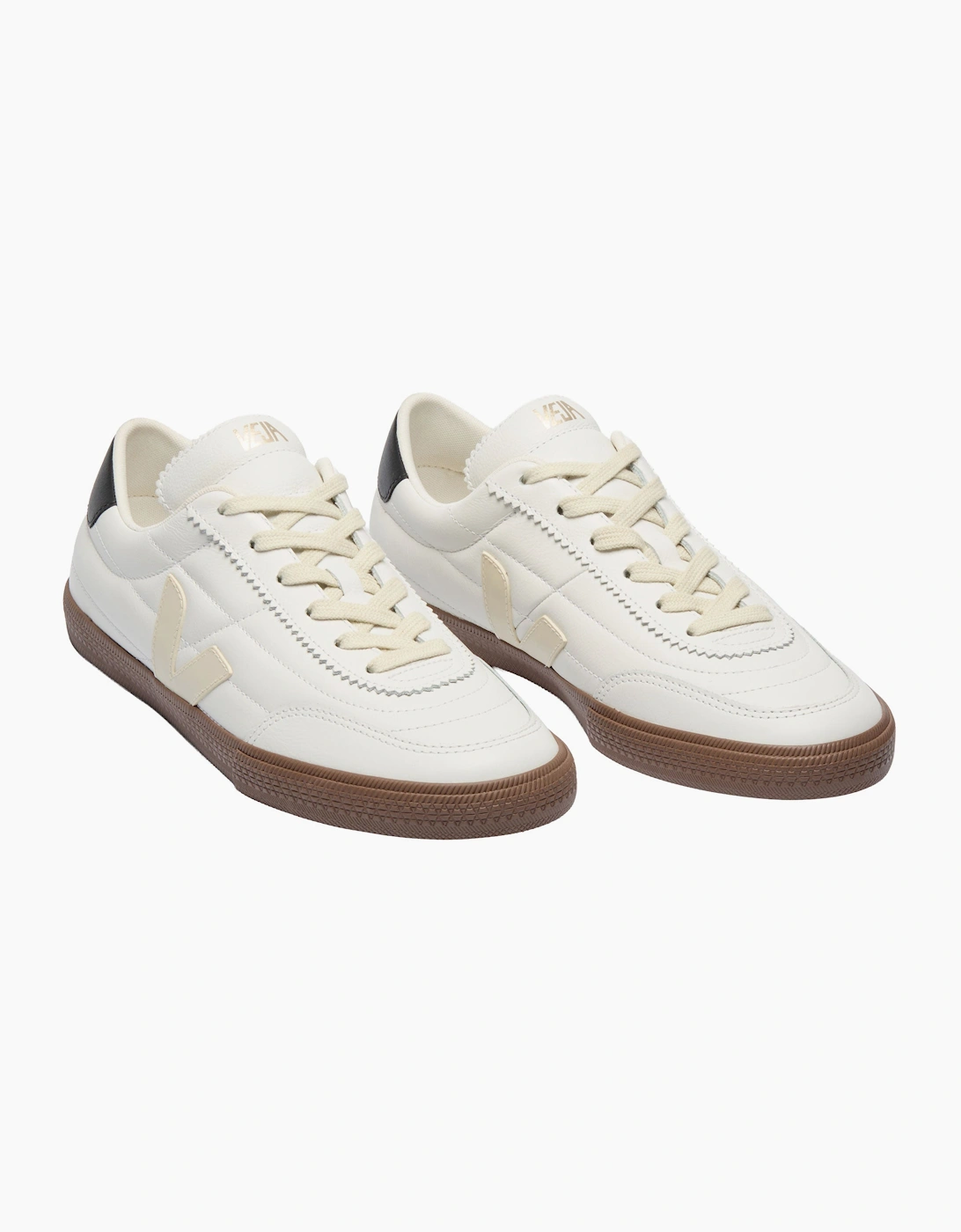 VEJA PANENKA O.T. LEATHER TRAINER WHITE/BLACK/BARK