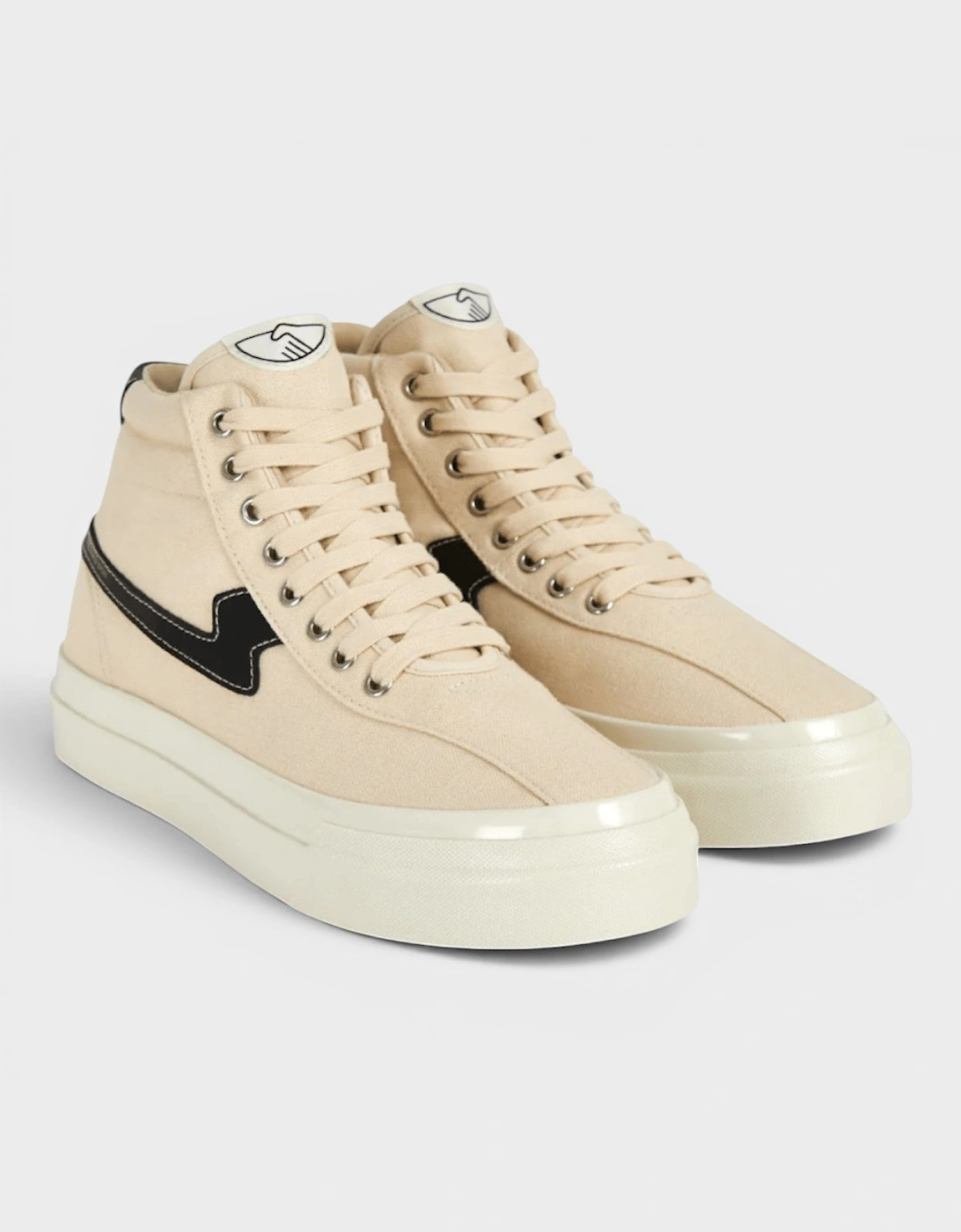 Varden S-Strike Canvas Hi Tops Ecru Black