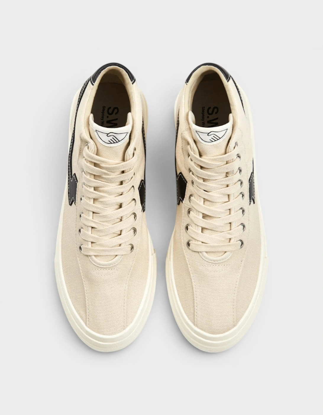 Varden S-Strike Canvas Hi Tops Ecru Black