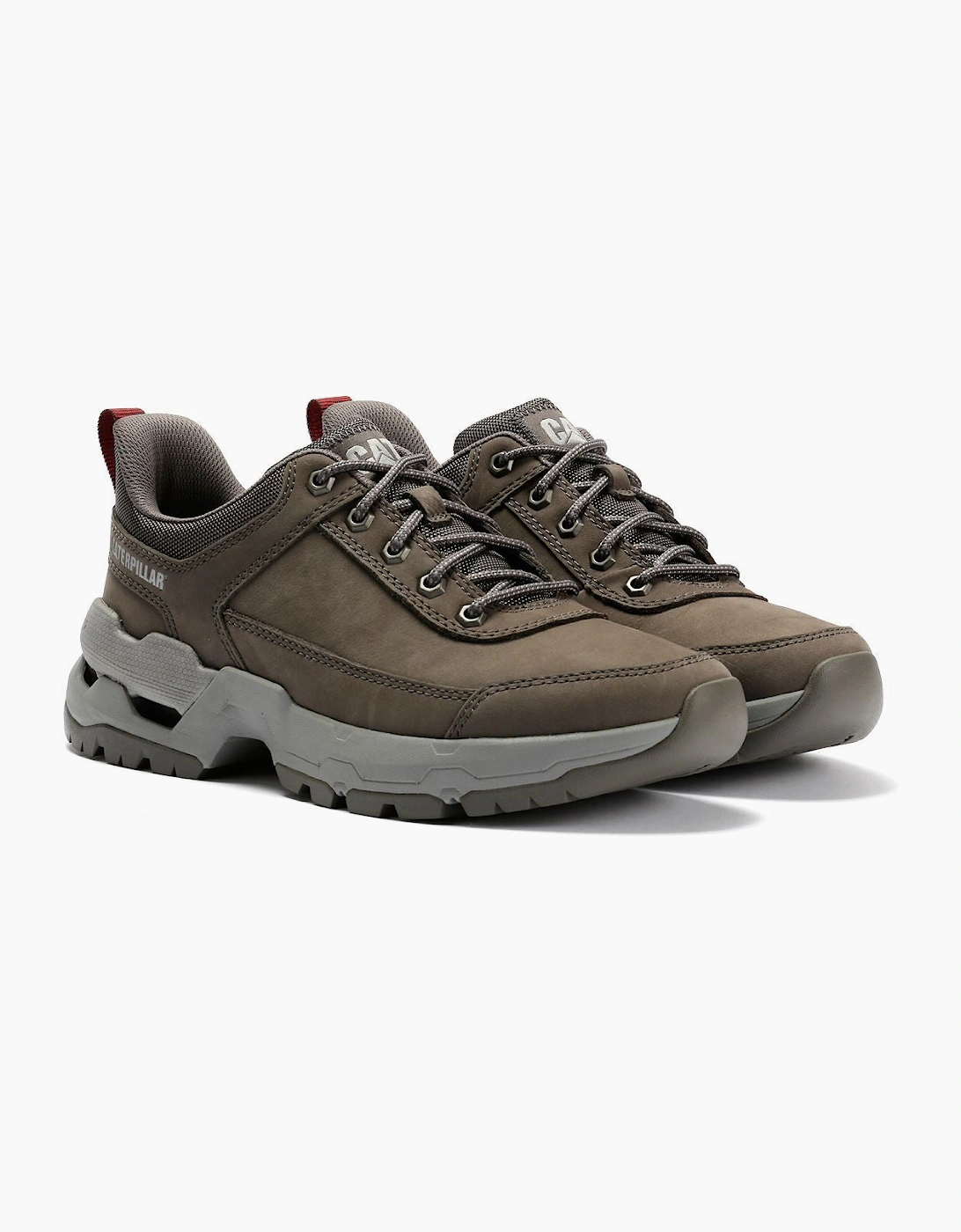 Caterpillar Surge Hiker Lo Waxy Nubuck Men's Dark Gull Grey Lace-Up Shoes, 9 of 8