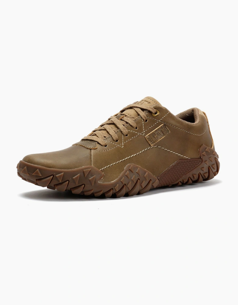 Caterpillar Gridlock Lo Full Grain Leather Men's Beaned Brown Lace-Up Shoes