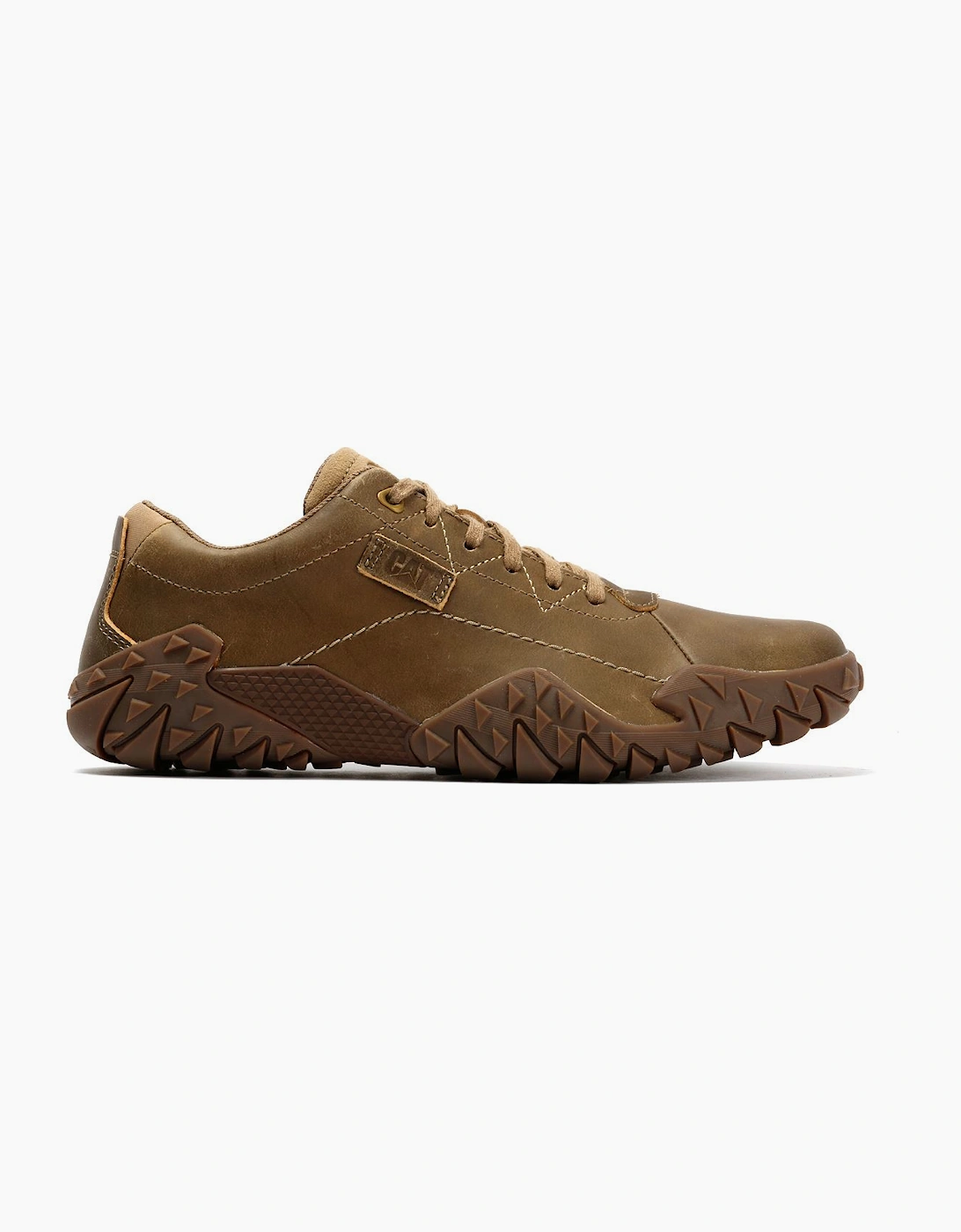 Caterpillar Gridlock Lo Full Grain Leather Men's Beaned Brown Lace-Up Shoes