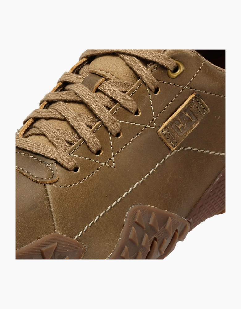Caterpillar Gridlock Lo Full Grain Leather Men's Beaned Brown Lace-Up Shoes