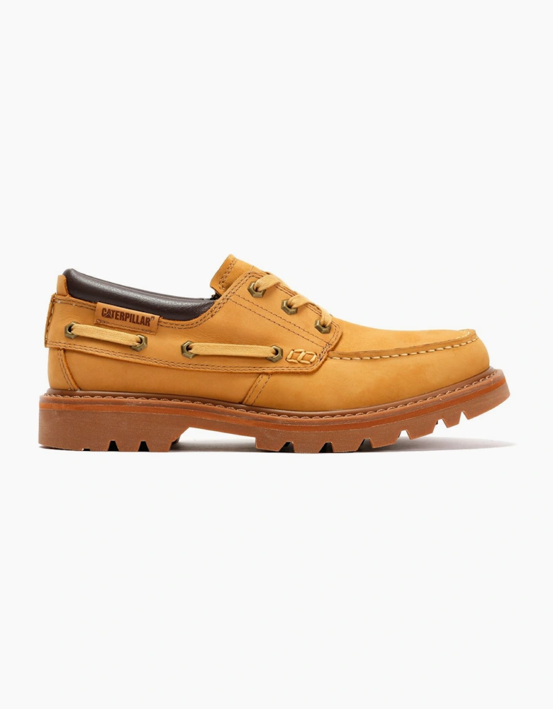 Caterpillar Colorado Boat Lo Leather Men's Honey Buckskin Lace-Up Shoes