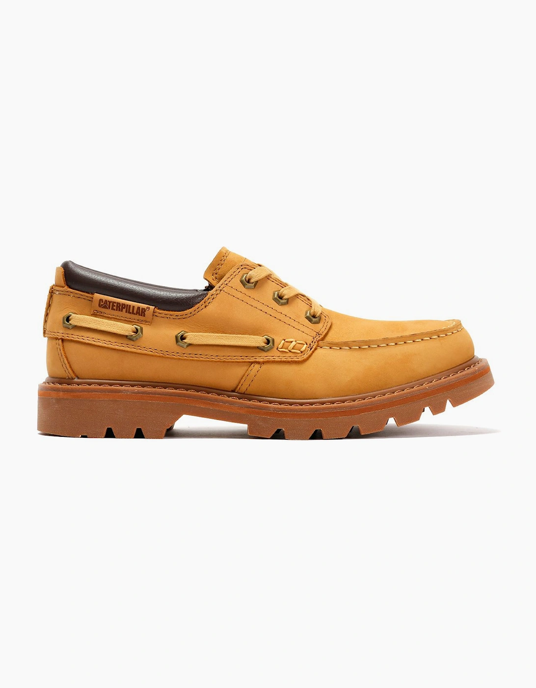 Caterpillar Colorado Boat Lo Leather Men's Honey Buckskin Lace-Up Shoes