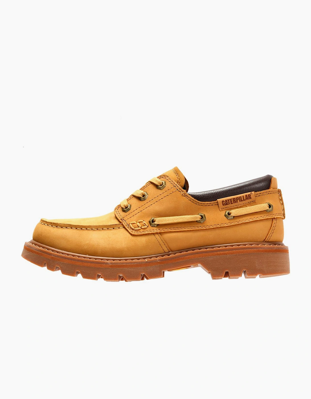 Caterpillar Colorado Boat Lo Leather Men's Honey Buckskin Lace-Up Shoes
