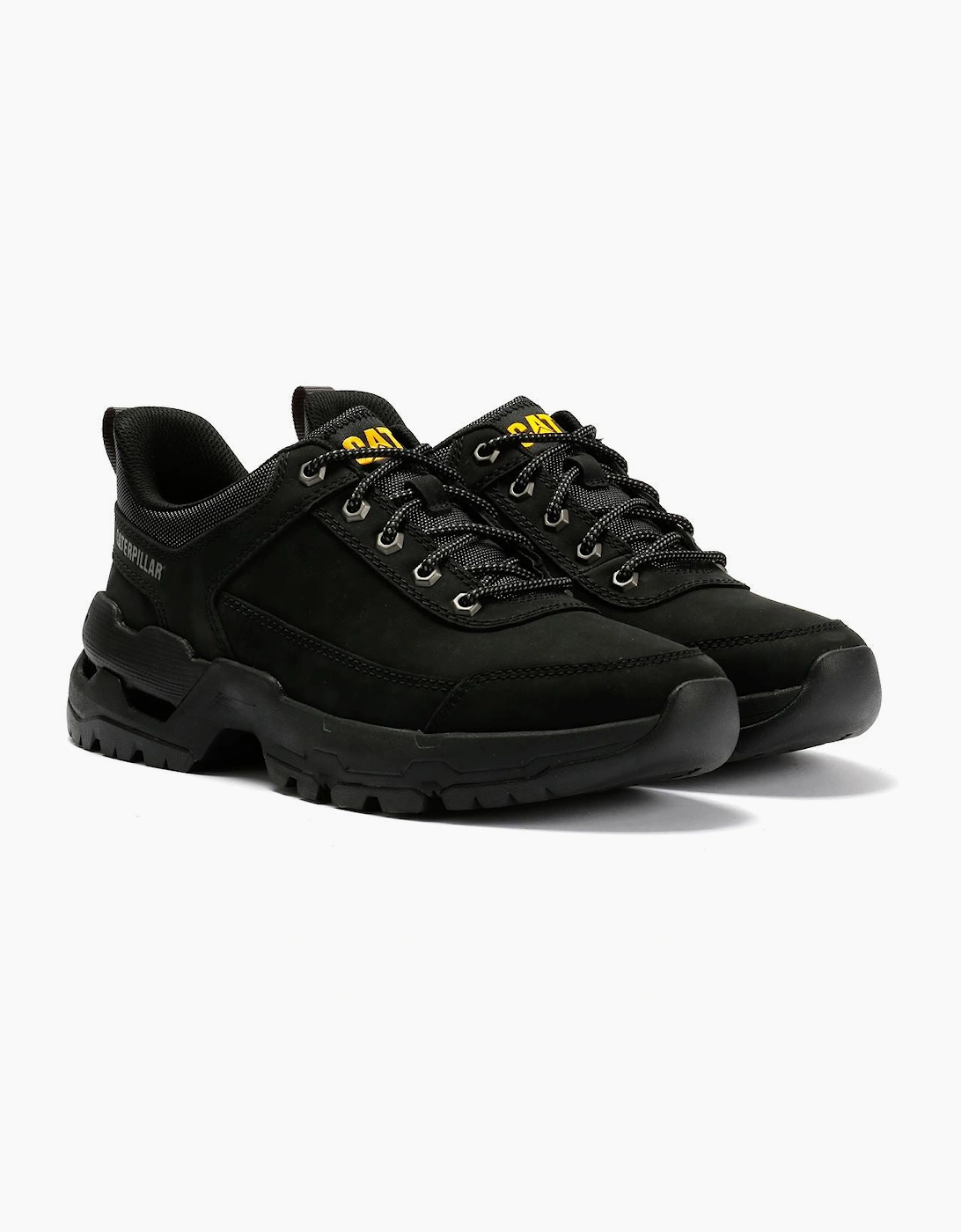 Caterpillar Surge Hiker Lo Waxy Nubuck Men's Black Lace-Up Shoes, 9 of 8