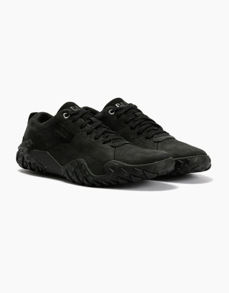 Caterpillar Gridlock Lo Tumbled Nubuck Men's Black Lace-Up Shoes