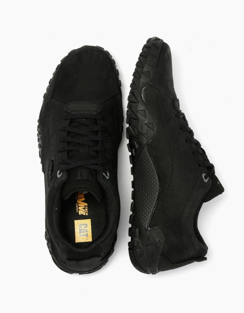 Caterpillar Gridlock Lo Tumbled Nubuck Men's Black Lace-Up Shoes
