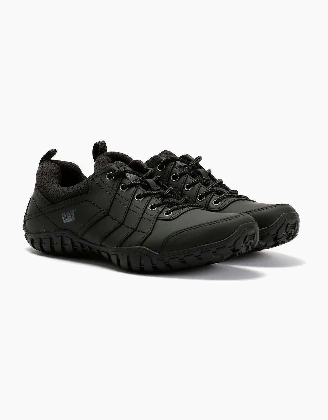 Caterpillar Instruct Suede Men's Black Lace-Up Shoes, 9 of 8